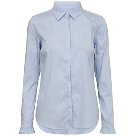 Mos Mosh Mattie Flip Stripe Skjorte, Light Blue